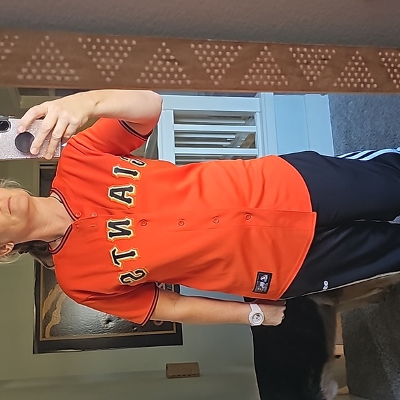 AWESOME VINTAGE SANDOVAL GIANTS BASEBALL BUTTON DOWN SHIRT - Picture 2 of 15